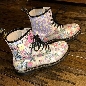 Dr. Martens Floral Lace-Up Boots